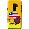 Liberian Home Liberia Gifts for proud Li Custodia per Galaxy S9+ Liberian Queen Black History Month Liberia Flag Africa