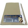 Tex family TENDA SOLE DA esterno GIARDINO balcone BEIGE Unito in Acrilico CONFEZIONATA in 6 Misure Cm. 200 x 250