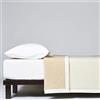 LANEROSSI Coperta Letto Matrimoniale Maxi Agata Plus, Coperta in 100% Lana Vergine, 230x270 cm, Bianco/Beige