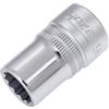 Hazet 900Z-13 Inserto Chiave a Bussola Doppio Esagono, Argento, Attacco Quadro, Cavo, 12.5 mm 1/2 di Pollice