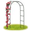 Forever Speed Arco per Rose Rampicanti, Decorazione Giardino, Garden Pergolas Metallo Arco Sostegno per Piante Rampicanti 240 x 140 x 38 CM/Verde