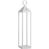 ROSSINI Lanterna Moderna a Led Pic-nic di Rossini Illuminazione Wireless Senza Fili Dimmerabile Uso Interno/Esterno 2,2watt Luce Calda 2700K IP54 12 Ore di Autonomia (h.67 cm, Bianco)