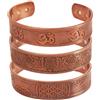 Touchstone Braccialetto tibetano con Buddha spirituale indiano in metallo rame e ottone, per la pace, guarigione, yoga, meditazione, Mantra gioielli da donna e Rame