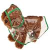 Duories Impermeabile per cani e gatti, impermeabile per cani di piccola taglia media, verde XS