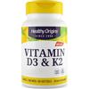 Healthy Origins, Vitamin D3 & K2 Depot (2,000IU & 200mcg) Dose di 2 Giorni, 60 Capsule morbide, Testato in Laboratorio, Senza Soia, Senza Glutine, non OGM