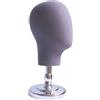 Generic Testa per Parrucca Da Parrucchiere, Espositore per Cappelli, Testa di Bambola Multifunzionale per Esporre Occhiali per Parrucche, argent