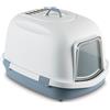 Stefanplast Lettiera Chiusa Super Queen per Gatti Colore Blu Acciaio