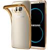 ebestStar - Cover per Samsung S8 PLUS Galaxy, Custodia Silicone Trasparente, Protezione TPU Antiurto, Morbida Sottile Slim, Trasparente/Dorato