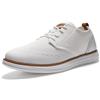 Bruno Marc Scarpe Oxford Uomo in Pelle Classiche Stringate Derby Basse Estive Vintage Elegante Leggere Scarpe,Size 47,Bianco,SBOX2406M