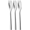 Silit Trend - Set di 3 forchette da torta, 15,8 cm, in acciaio inox lucido, antiruggine, antigraffio, lavabile in lavastoviglie