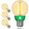 ANTELA Lampada LED E27 Classe A, 5W 1055LM 2700K Luce Bianca Calda Sostituisce 75W, Lampada a Risparmio Energetico Classe A, Non Dimmerabile, 4Pz