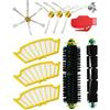 MIRTUX - kit di ricambi per Roomba serie 505 521 510 530 535 545 550 552 555 560 562 564 570 570 571 575 580 581 585. 10 pezzi di spazzole e filtri, compatibili con iRobot. Ricambi e accessori.