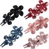Ypkia 5 fermagli per capelli a forma di fiore, grandi, colorati, con brillantini, per donne e ragazze