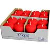 Cereria di Giorgio 16 Candele, Cero Diametro 4 cm-Altezza 5 cm- Rosso