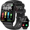 LLKBOHA Smartwatch Uomo Donna - 1.85 Orologio Smartwatch con Chiamate Bluetooth,100+ Sportive, IP68 Impermeabile Smart Watch, Cardiofrequenzimetro,SpO2, Monitoraggio del Sonno,Notifiche,per Android iOS