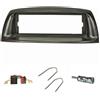 tomzz Audio 2414-027 Set di pannelli radio compatibili con Fiat Punto 188 anno 1999-2005 nero con adattatore radio Adattatore antenna ISO Staffa di sblocco ISO DIN