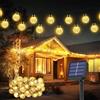 Realky Luci Solari Esterno, 30LED/8.1M/8 Modalità Catena Luminosa Esterno, IP65 Impermeabile Luci Giardino Energia Solare per Festa, Campeggio, Balcone, Matrimonio, Gazebo(Bianco Caldo+ Funzione di Memoria)