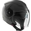 Tucano Urbano casco jet unisex EL'CITY. Casco moto in policarbonato, casco scooter per la mobilità urbana con doppia visiera e ventilazione Clima System. Casco omologato ECE 22.06 Nero opaco Tg. XL