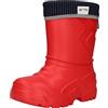 FUZZIO Stivali da pioggia in gomma per bambini e ragazze, Colore: rosso, 34 EU