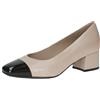 CAPRICE Donna Décolleté Tacco Basso Eleganti, Nero (Black Comb), 39 EU