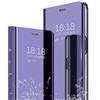 Wuzixi Cover per Samsung Galaxy A33 5G. Flip Custodia Specchio con Funzione Kickstand, Ultra-Sottile Specchio Tecnologia di Elettroplaccatura, Custodia per Samsung Galaxy A33 5G.Viola