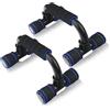 flintronic Push Up Bar, Pushup Stand, Push Up Maniglie con Impugnatura Imbottita in Schiuma, Struttura Antiscivolo Robusta Barre Push Up per Uomini e Donne Palestra Esercizi Fitness-Blu