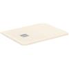 Ideal Standard - Ultra Flat S+, Piatto doccia rettangolare ultrasottile in resina effetto pietra, 90x70cm, Ideal Solid, Scarico lato corto, Sabbia