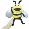 lilizzhoumax burattino di mano di ape Simulazione Animale ape Peluche gioco di ruolo giocattoli interattivi per la prima educazione dei bambini decorazione della casa animali dello insetto