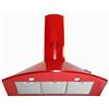 GURARI Cappa aspirante da parete GCH C 046 RD 9 N, 90 cm, colore rosso, molto assorbente, 1000 m³/h, cappa aspirante in stile classico, montaggio a parete in modalità ricircolo o scarico dell'aria