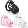 MKGMYGZ PInk Chastity Cage Uomo Gabbia Pene Sissy Cintura Di Castità Maschile Cock Cage Erotitici Sexy Per Coppie (White)