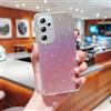 LENGRACE per Samsung Galaxy A53 5G Glitterata Custodia,Trasparente Glitter per Donne Ragazze Cover Antiurto TPU Silicone Custodia-Rosa