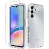 XINNI Cover per Samsung Galaxy A55 5G, Protezione Schermo Integrata 360 Gradi Antiurto Custodia, Rugged Doppia Faccia Bumper Trasparente Full Guscio Fronte Retro Case, Cristallo