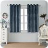 GIRASOLE HOME Coppia Tende Adelaide Morbide Oscuranti Termiche in Velluto 2 Pannelli da 140x150cm con Occhielli, Grigio