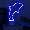 LIKEGOR Delfini Luci Al Neon LED Luci Al Neon per Camera Da Letto Decor USB/Batteria Lampada Da Tavolo per Regali di Compleanno Decorazioni per Bambini Decorazione di Nozze