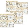 COM-FOUR® 128x Cuore piccoli decorazione, Cuoricini in legno in quattro | cuori in legno per decorazioni tavola primavera - Pasqua - matrimoni