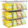 KICHLY Porta bustine the e tisane, confezione da 3-24 scomparti in acrilico scatola per tè, spezie, caffè, piani di lavoro della cucina, armadi (trasparente)