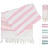 Winthome Telo Mare Hammam 180x100cm- Telo Hammam Morbido Cotone di Bambù, Leggero Salvaspazio, Telo da Spiaggia con Frange, Assorbente, Asciugamani da Mare Senza Sabbia per Donna Uomo (1 Pack)