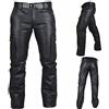 Generic Pantaloni da moto in pelle, da uomo, slim fit, in ecopelle, per spettacolo, in pelle, per la notte, per il tempo libero, impermeabili, antivento, colore nero, 02#nero., XXXXL
