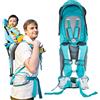 Kidpprod - Zaino da trekking pieghevole, per bambini e bambini, ergonomico, sicuro, con tettuccio rimovibile, può contenere fino a 18 kg (blu)