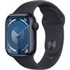 Apple Watch Serie 9 2023 GPS 41mm Cassa Alluminio Mezzanotte Cinturino Midnight