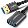 SUCESO Cavo Prolunga USB 3.0 2M Maschio A Femmina A 5Gbps Cavo Estensione USB Trasferimento Dati e Ricarica per Chiavetta USB,Hub USB,Disco Rigido Esterno,Tastiera,Mouse,Stampante,Gamepad, Videocamera