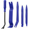 Adunsiaoto 5 Pezzi Strumento di Rimozione Auto, Set di Smontare delle Finiture Cruscotto Interno Radio Dell'auto, Fermaglio Attrezzi Removal Tools Kit per Interno Auto Audio Pannello(Blu)