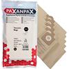 Paxanpax VB157, VB157-Sacchetti compatibili per Goblin Aquavac 960 Earlex Combi Power Vac WD1200 Series (Confezione da 5), Carta, Marrone