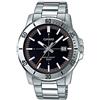 Casio MTP-VD01D-1E2V Men's Enticer Stainless Steel Black Dial Casual Analog Sporty Watch