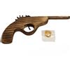 AnticaPorta Pistola in legno spara elastici 32 cm