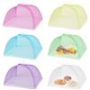 Lovesmile Coprivivande, 6 Pezzi Ombrellini Coprivivande, Coprivivande in Rete, Copri Cibo da Mosche, Pieghevole Rete per Alimenti Adatto per Proteggere Cibo Frutta Barbecue(6 Colori)