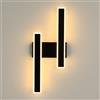 DAXGD Applique LED da Parete Interno,32W 3600LM Lampada da Parete LED Moderno, Luce da Parete Bianco Caldo 3000K per Camera da Letto Soggiorno Sala da Pranzo Scala Corridoio