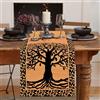 LRartdeco Tovaglia Rettangolare Runner Tavola Vichingo Runner da Tavola Albero Della Vita Corvo Tovaglie di Legno Runner Tavola Norvegese Stagionale Cucina Tavolo Decorazione 33x183cm