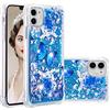 COTDINFORCA Case for iPhone 12 PRO(6.1 inch) Custodia Bling，12 Max Liquid Cases Glitter Sparkle Floating Silicone Shockproof Phone Cover per iPhone 12 PRO / 12 Max (2020) Blue Butterfly YB.