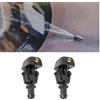 JNNJ 2 Pezzi Ugelli Lavavetri Anteriori, Getti Lavavetri Parabrezza Spruzzatore, Plastica Ugello Tergicristallo Ugello Spruzzatore Autos, Universale Autos Finestra Anteriore Rondella Ugelli
